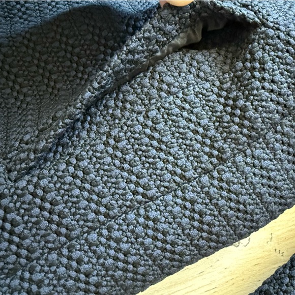 L’AGENCE Devereux Women's Navy Blue Lace-Up Bouclé Blazer Jacket Size 8 - Picture 6 of 12